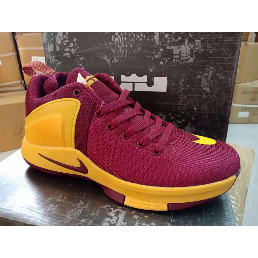 lebron shoes maroon