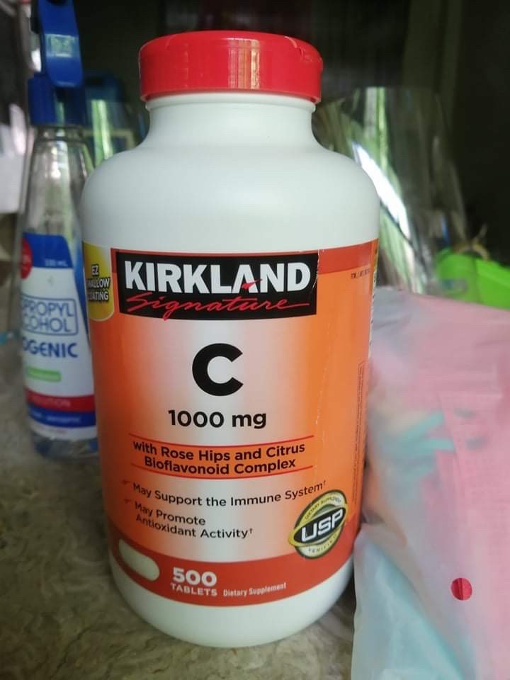 Authentic Kirkland Vitamin C With Rose Hips 1 000mg 500 Tablets Exp Jan 25 Shopee Philippines