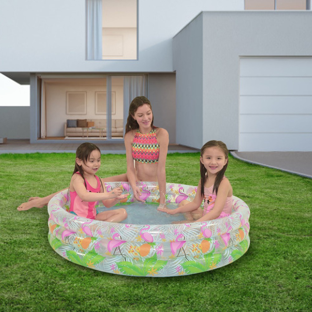 blowing up paddling pool