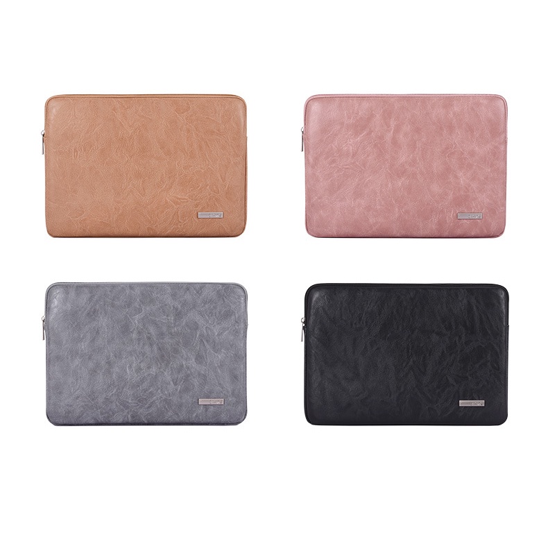 CanvasArtisan Retro Leather Cover Laptop Bag Waterproof Tablet Slim