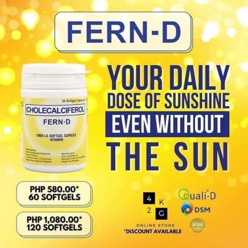 Fern D Vitamin D3 by iFern Shopee Philippines
