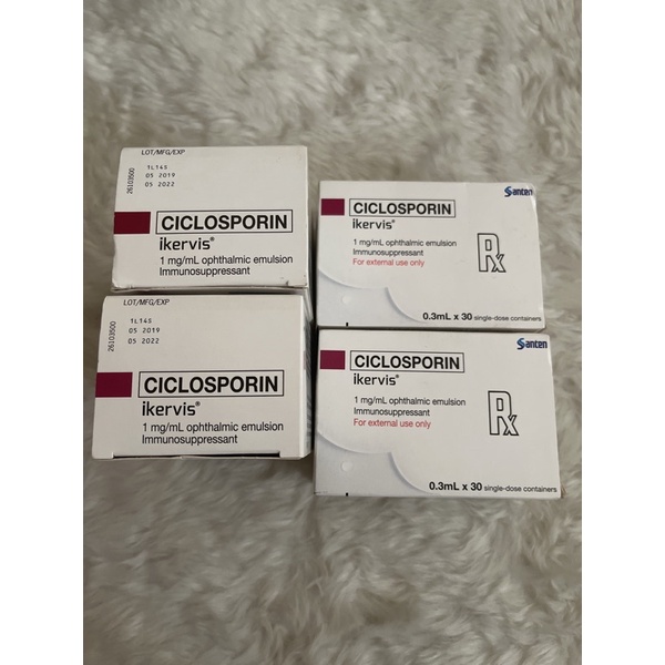 Ikervis Ciclosporin Opthalmic emulsion immunosuppressant Shopee