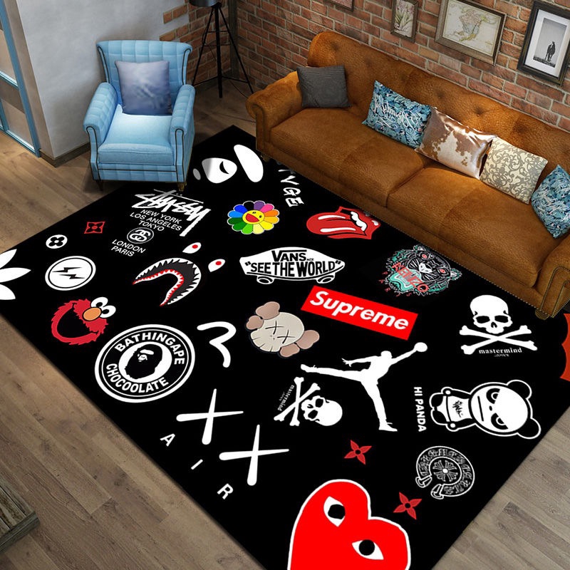 Cod Kaws Carpet Supreme Floor Mat Elmo Bathroom Carpet Seasame