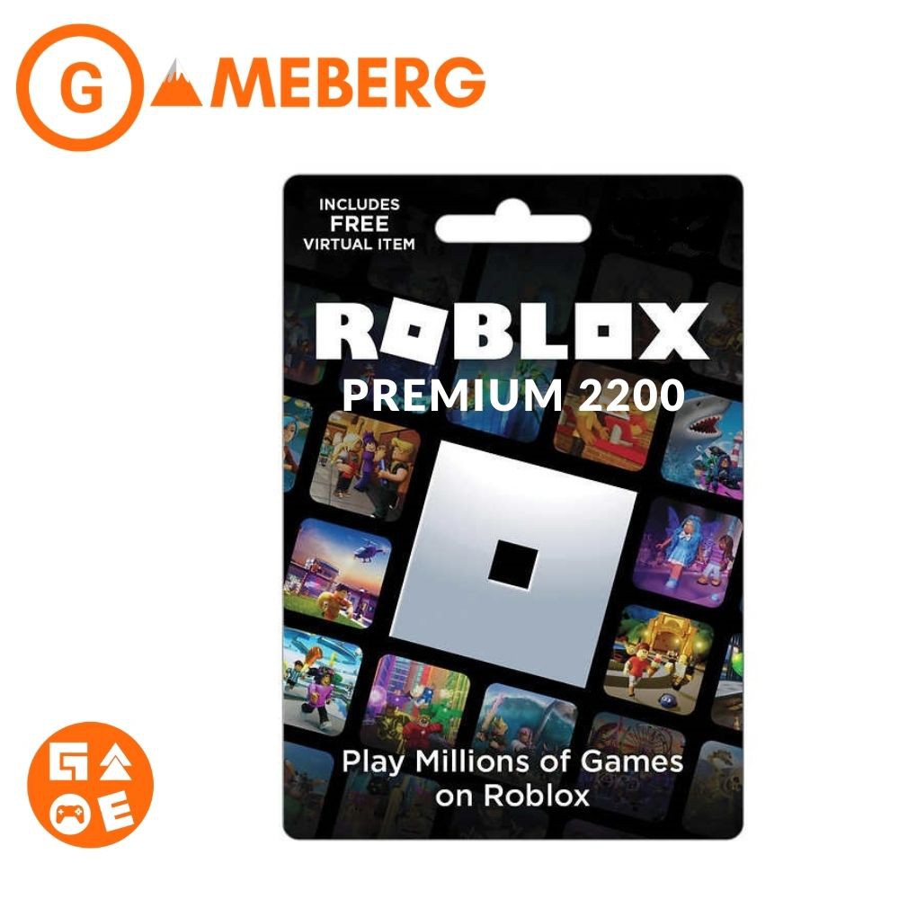 Robux Roblox Premium 2200 Gift Card 2640 Robux Points Shopee Philippines - roblox redeem a card
