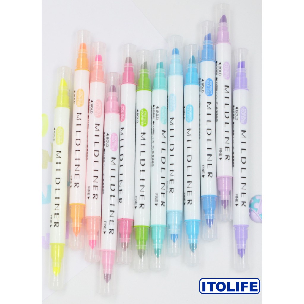 Highlighter Mild Colors Milkliner Mildliner Double Head Highlighter ...