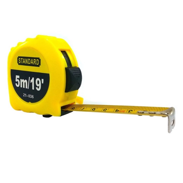 Komelon Pse55e 5m/16' Metric Self Lock Tape Measure, Yellow/Black