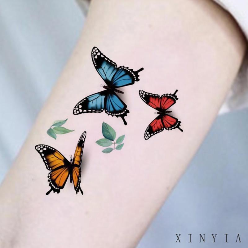 Waterproof 3D Butterfly Tattoo Paste Small Fresh Wrist Clavicle Lovely  Tattoo Paste  | Shopee Philippines