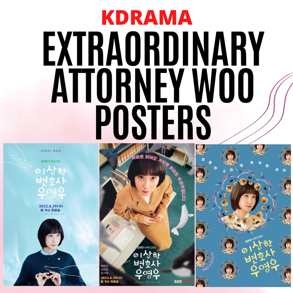 Extraordinary Attorney Woo Kdrama Series Posters (A4 & A3 Size)Water ...