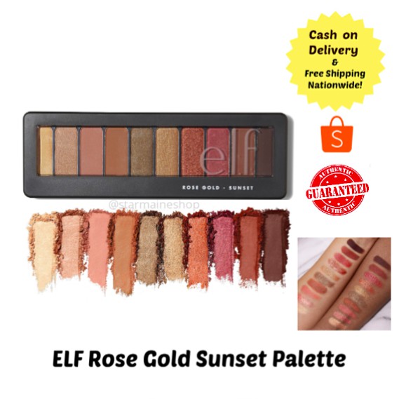 ELF Rose Gold Sunset Eyeshadow Palette Shopee Philippines