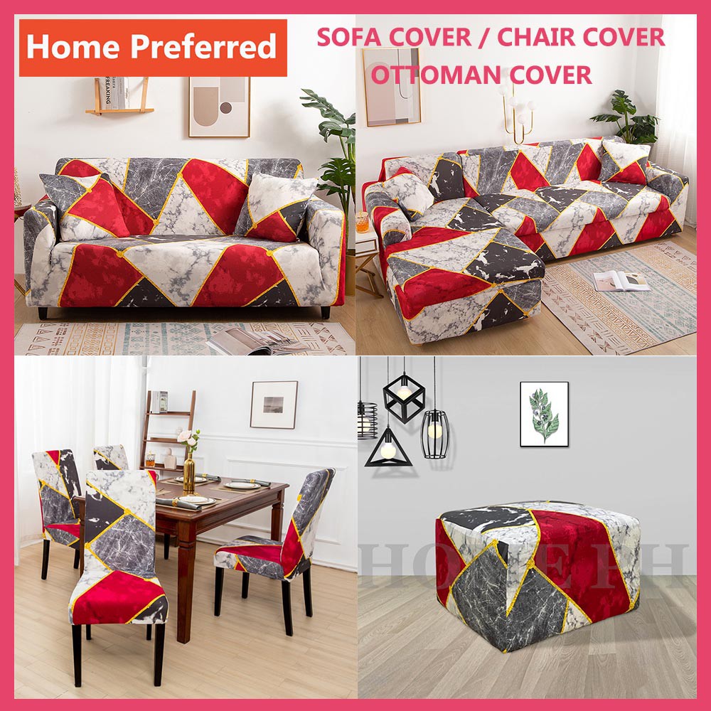 Home Decoration Sofa Cover Set Stretchable 1/2/3/4 Seater Seat Cover Single Regular Sofa Cover