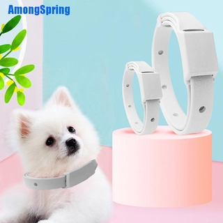 [Amongspring] 2Pcs Adjustable Cat Dog Collar Flea Tick Prevention Pet Collar Pest Control #9