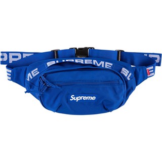 supreme waist bag blue