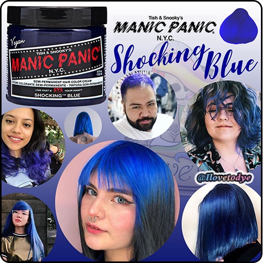 Shocking Blue ○ Manic Panic Semi-Permanent Blue Hair Dye - ilovetodye |  Shopee Philippines