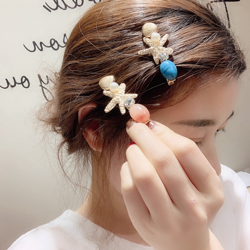 Starfish Hair Clip Girl Heart Japanese Cute Clip Adult Clip Korean