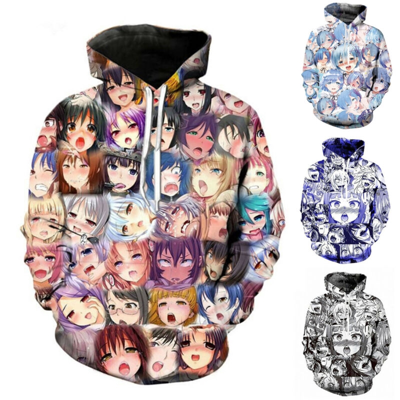 anime face sweatshirt