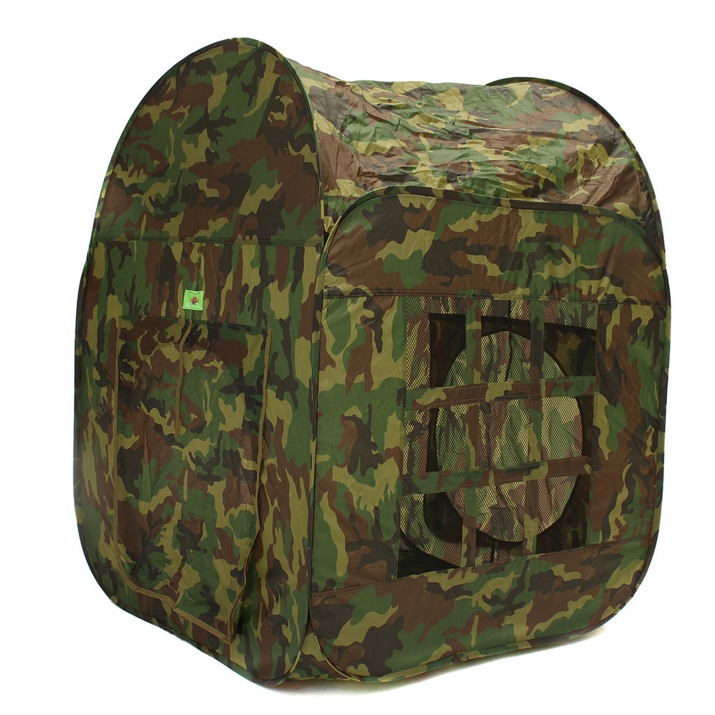 Childrens Kids PopUp Camouflage Army Play Tent Indoor Outdoor House Fun 