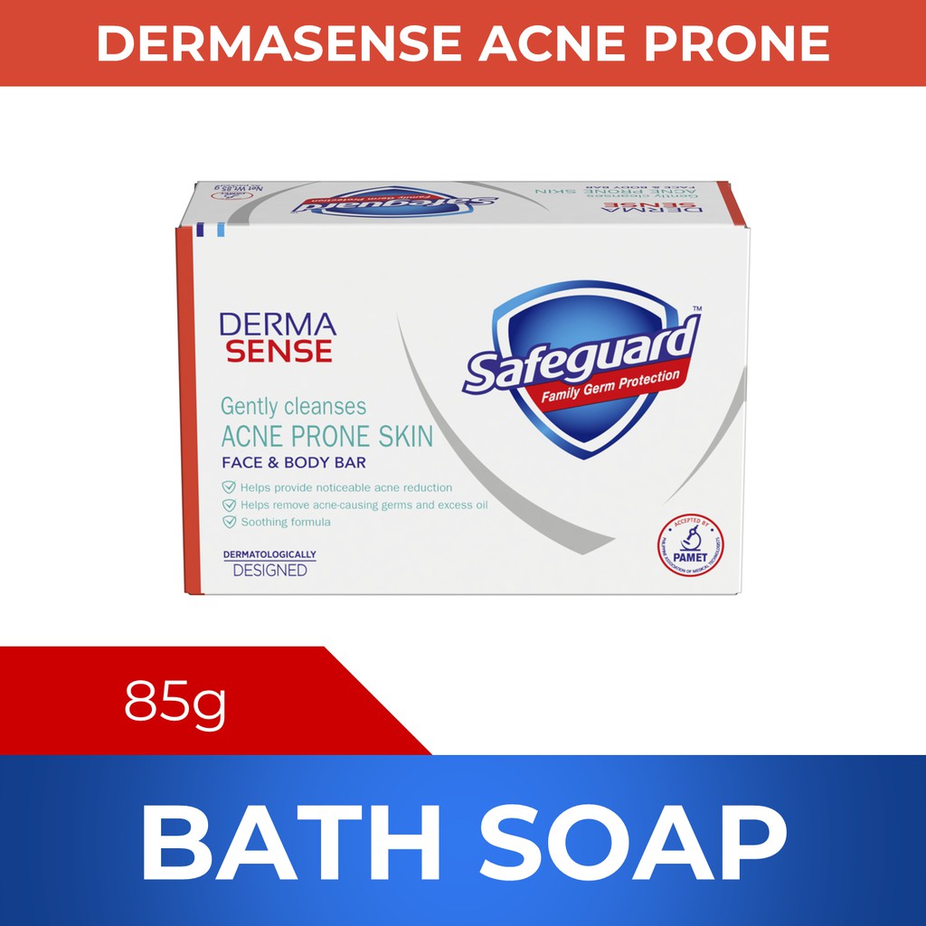 SAFEGUARD Derma Sense Soap Acne Prone 85g | Shopee Philippines