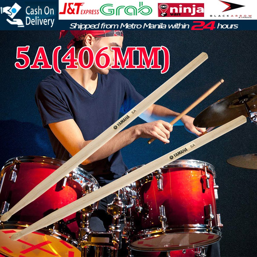 1 Pair 5A Drum Sticks Oak Wood Drumstick Professional Rhythm Musical