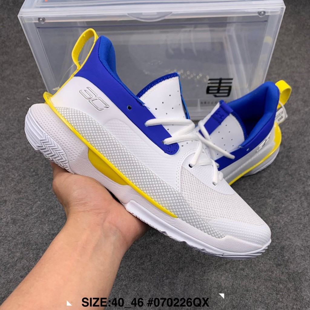 curry 7 blue and yellow