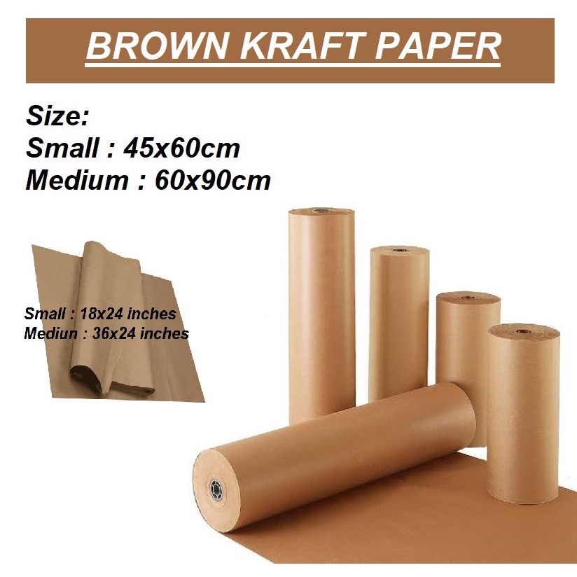 Brown Kraft Paper 80 Gsm Sold Per Piece 