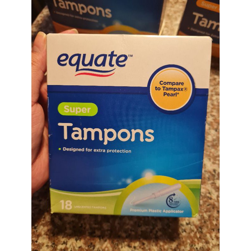 Equate Tampon Super Compared to Tampax Pearl (Tingi) Shopee Philippines