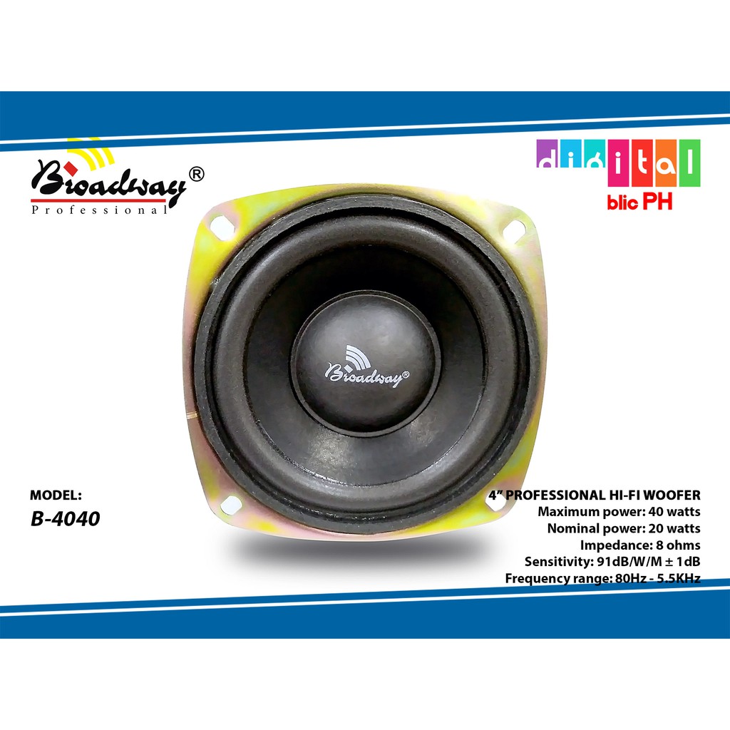 4 ohm 40 watt speaker