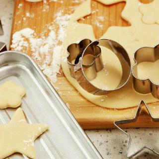 3pcs Stainless Steel Biscuit Cookie Cutter Cake Pastry Fondant Mould  Kitchen Party DIY Baking Tool #5