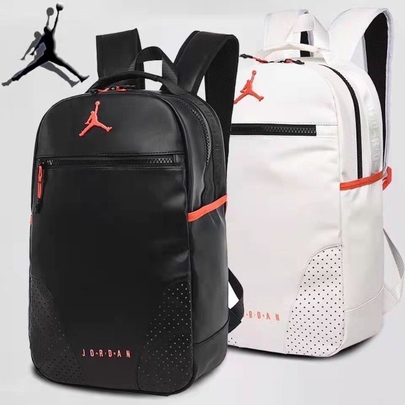 black and grey jordan backpack