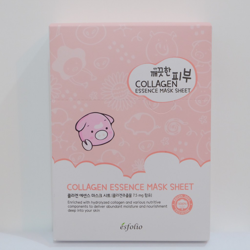 Esfolio Pure Skin Collagen Essence Mask | Shopee Philippines