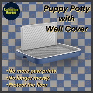 【HOT SALE】Plastic Doggie Indoor Pet Potty Tray Park Corner Dog Wee Pee Pads Tray Training Dog Toilet
