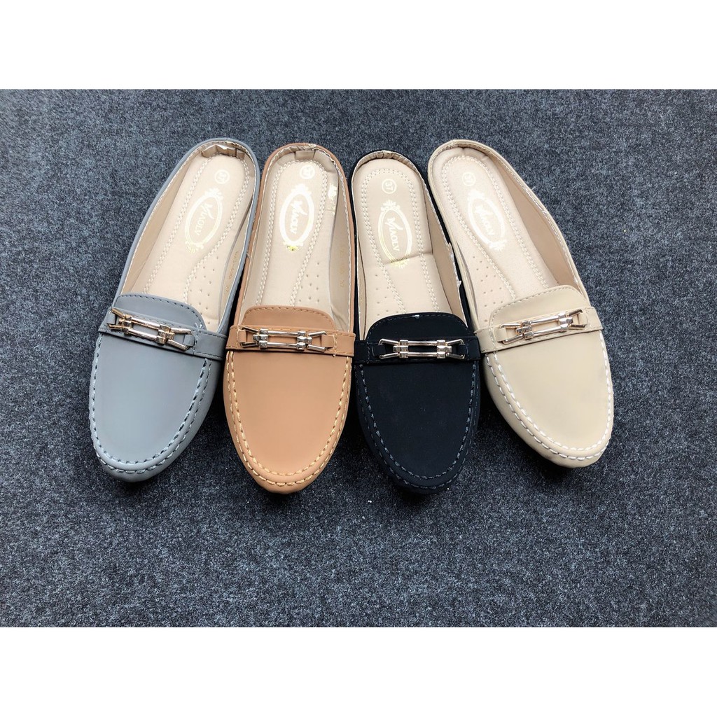 Korean Women Flat shoes Loafers Mules 