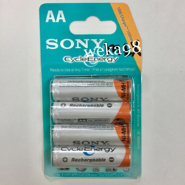 Sony AA rechargeable battery | Shopee 