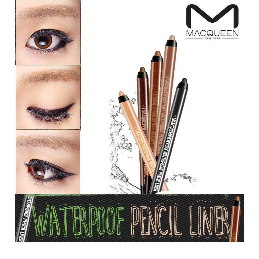 MACQUEEN Waterproof Pencil Gel Eyeliner MQNY GEL LINER Classic Heroine