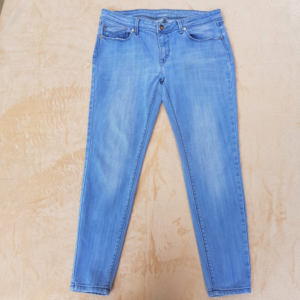 Jag Thug Light Blue Denim Low waist cut Skinny Jeans (Original ...