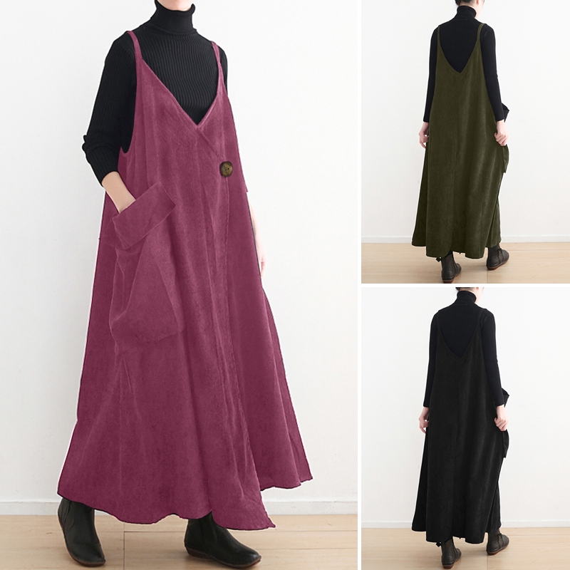 corduroy maxi dress