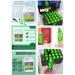 [COD]4Land100ml*30pcs Atomizer Disinfectant Germicidal Odor Removal Fogging Solution #1