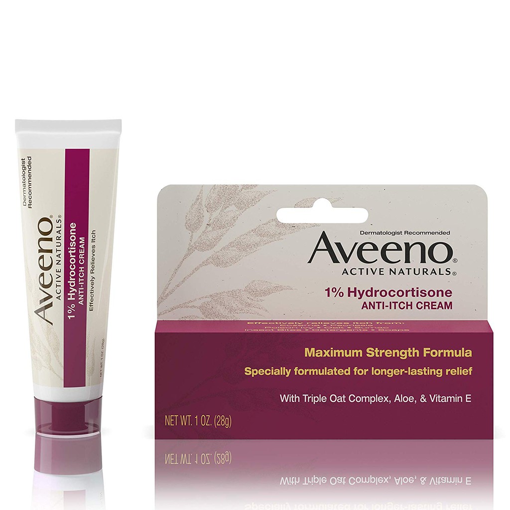 Aveeno Maximum Strength 1 Hydrocortisone AntiItch Cream EXPIRATION DATE 11/2021 Shopee