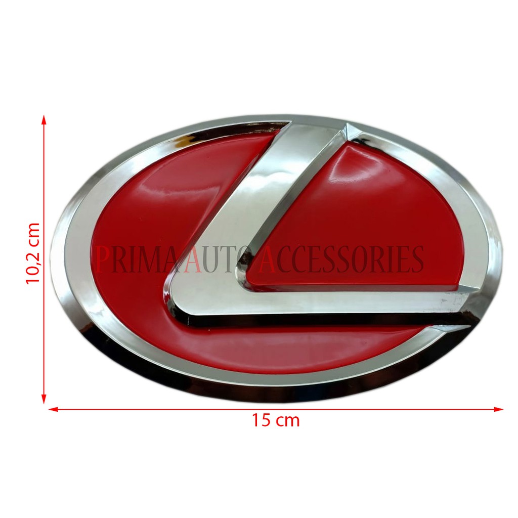 Lexus Red Logo Car Logo Emblem 15 cm | Shopee Philippines