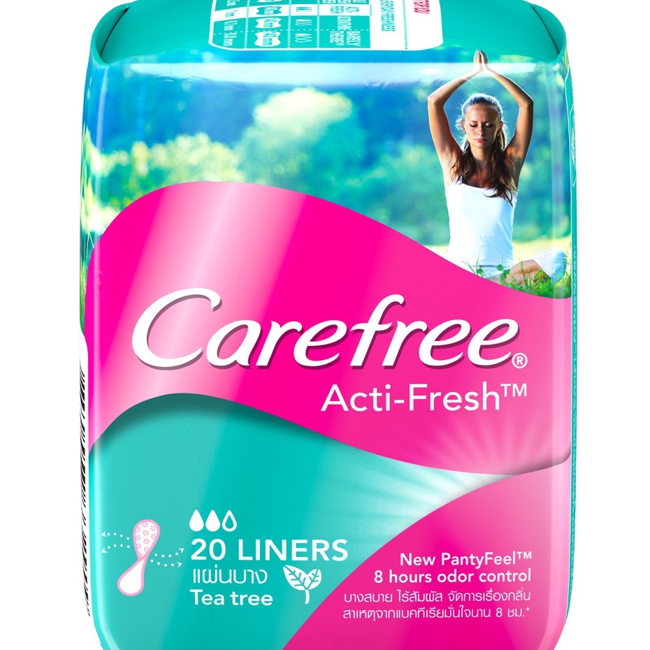 Carefree ActiFresh Ultra Thin Panty Liners 20 Liners Shopee Philippines