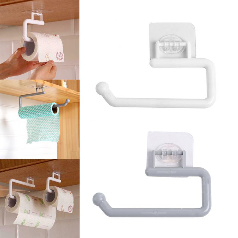 Kitchen Tissue Holder Hanging Toilet Roll Paper Towel Holder Rack