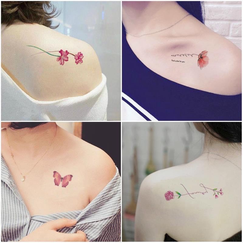 30pcs Temporary Tattoo Sticker Cute Small Fresh Sticker English Letter Waterproof Fake Tattoo Shopee Philippines