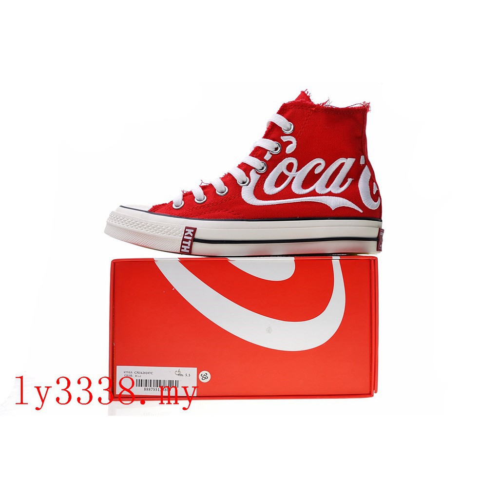 coca cola converse red