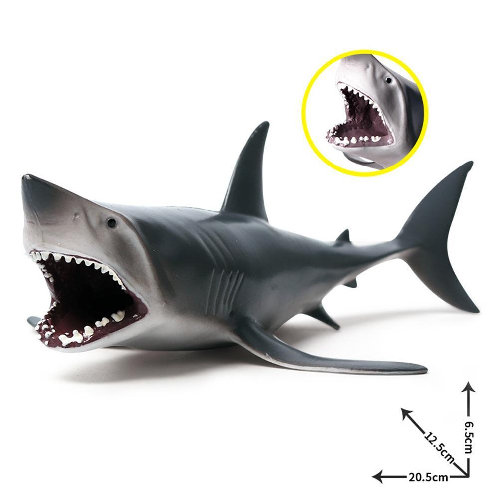 Lifelike Shark Shaped Kids Baby Toy Realistic Simulation Animal Model xiaw 