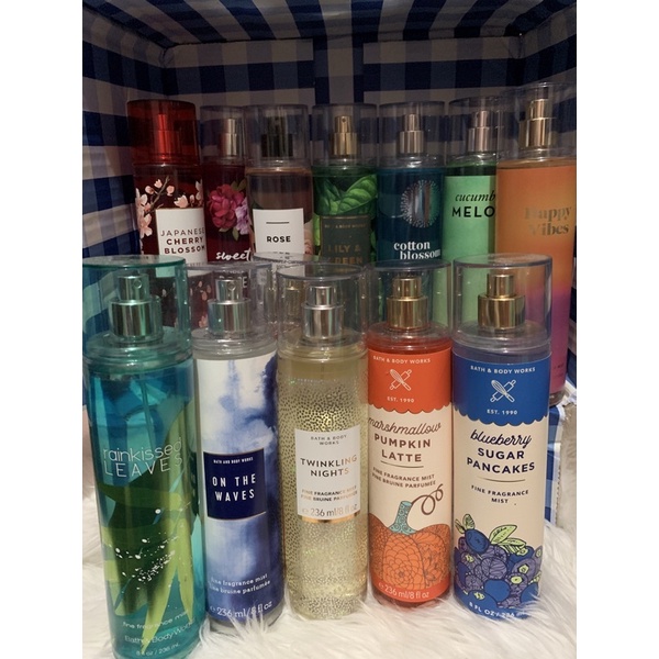 Original Bath & Body Works Fragrance Mist Full Bottle 236ml | Shopee ...