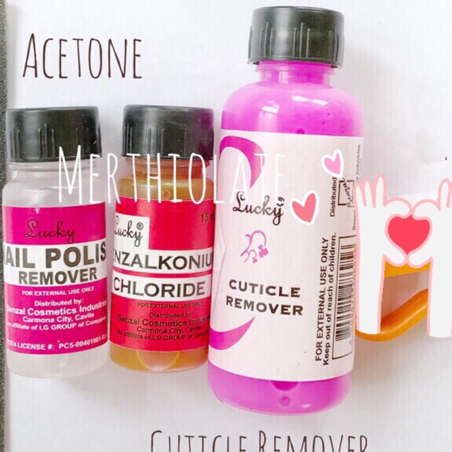 Nail Manicure Set Acetone Merthiolate Cuticle Remover Shopee Philippines