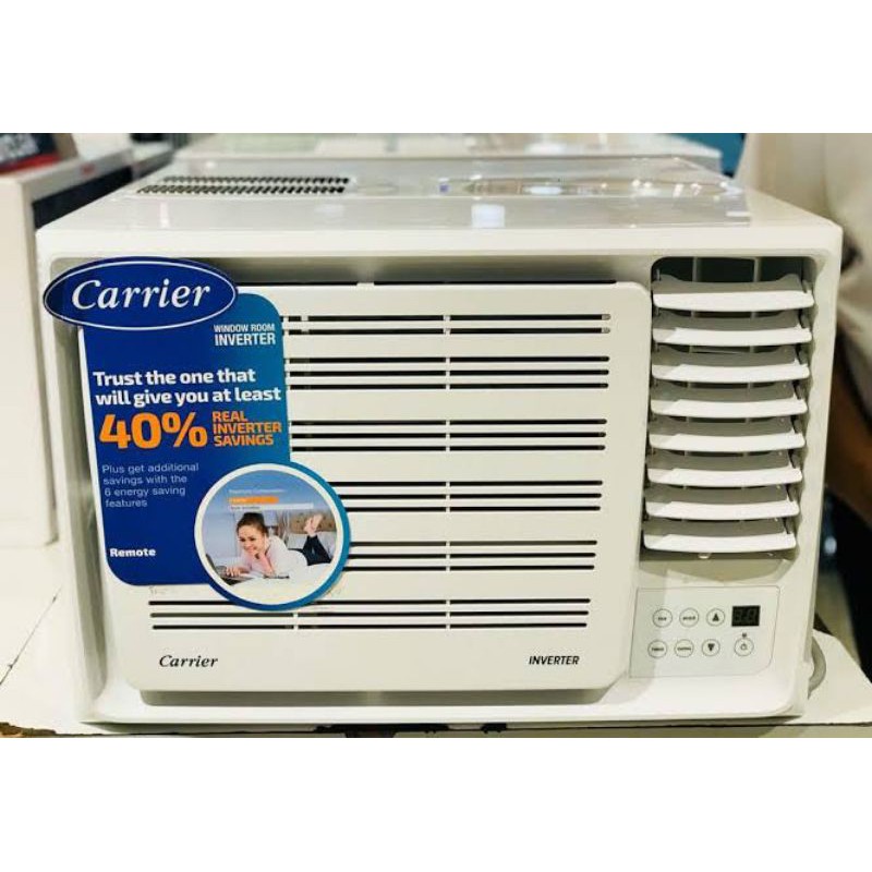 CARRIER inverter window type aircon 1hp 1.5hp 2hp Shopee Philippines