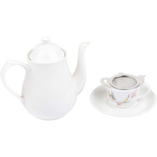 2Pcs Tea Strainer with Bottom Cup Double Handle Bulk Tea Spice Filter Reusable Tea Strainer Teapot Accessories #5