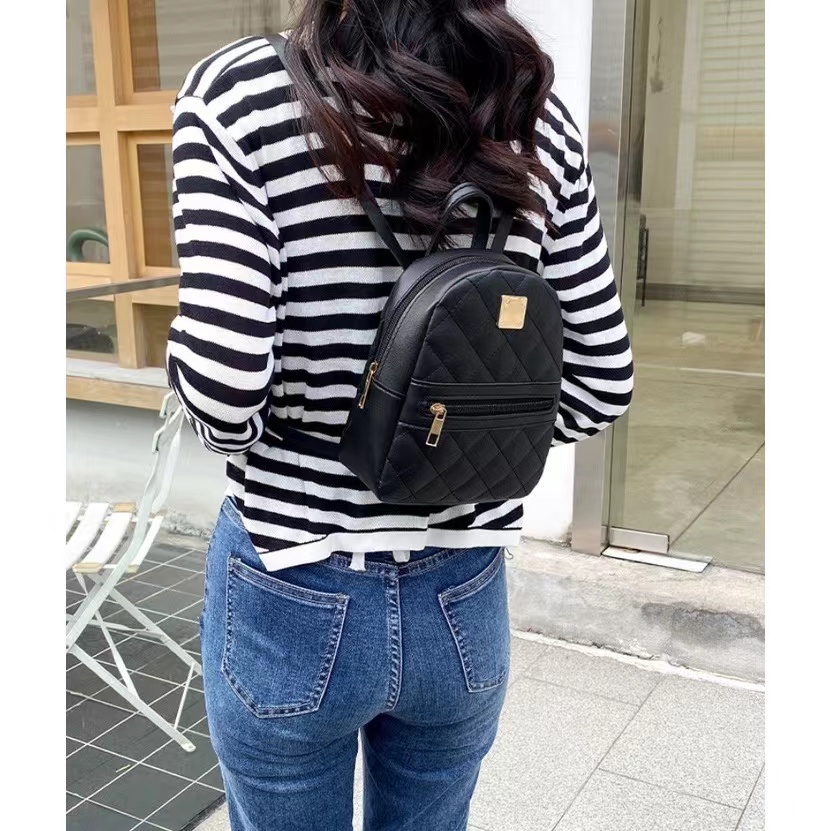 CJT BAG#2022 WOME,NS PU LEATHER  KOREAN FASHION LEATHER MINI BACKPACK FOR 2WAY WOMEN - Image 7