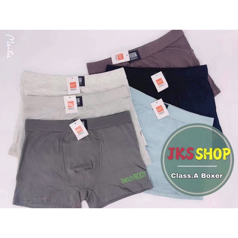 COD 6pcs Bench Plain Boxer Brief high quality 100 cotton for Men