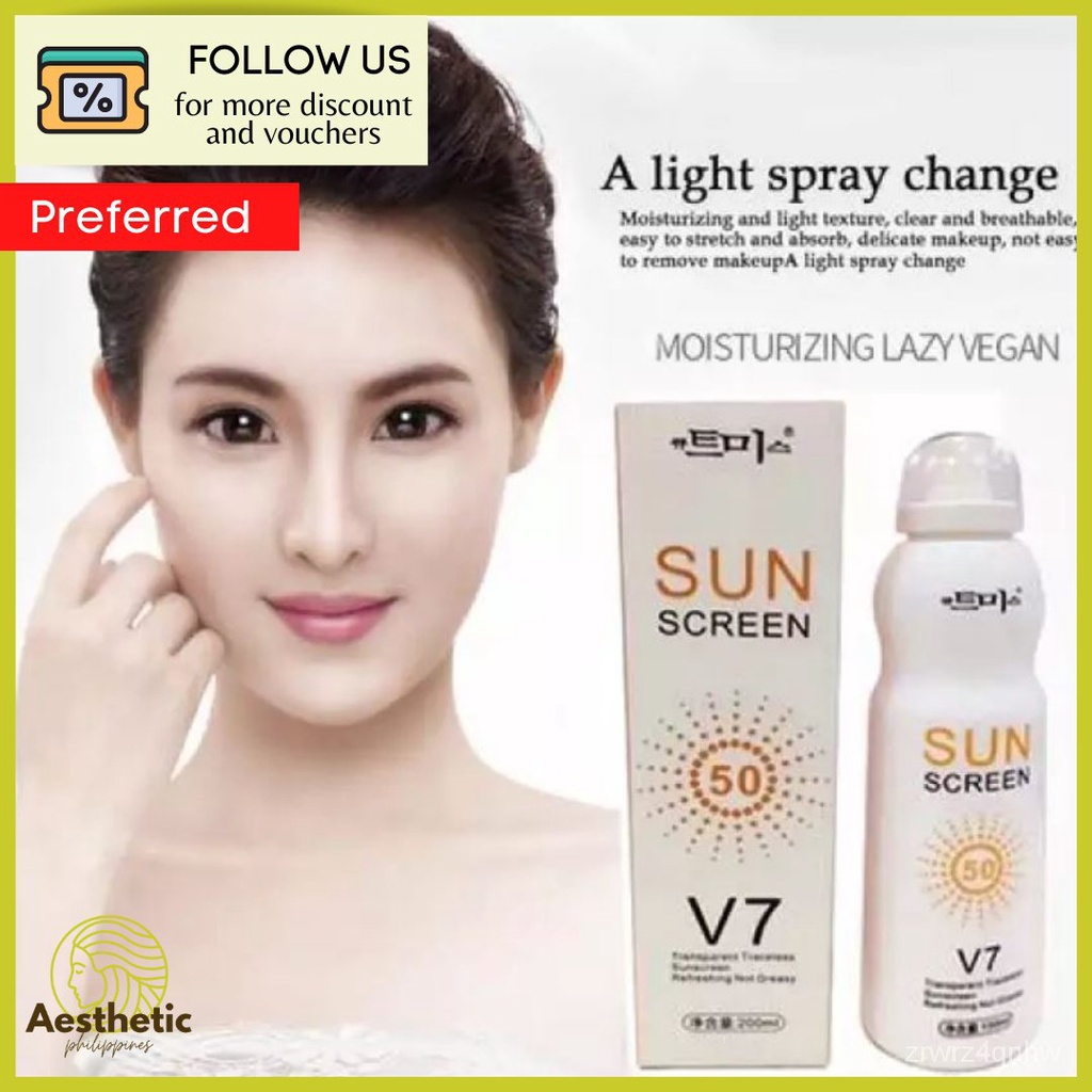 Sunscreen for Face and Body SPF 50 V7 100 Original Korean Sunscreen